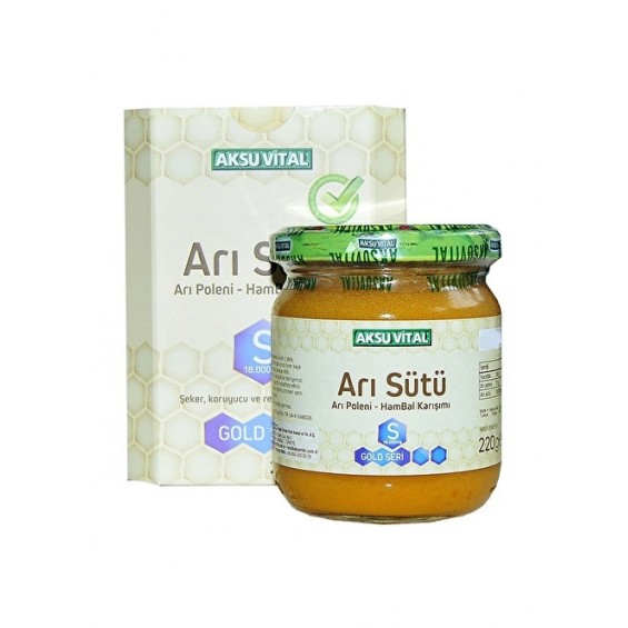 Aksuvital Arı Sütü Bal Polen Karışımı 220 Gr