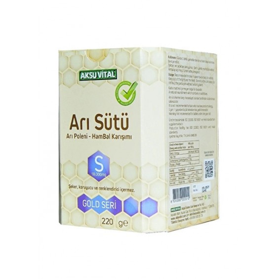 Aksuvital Arı Sütü Bal Polen Karışımı 220 Gr