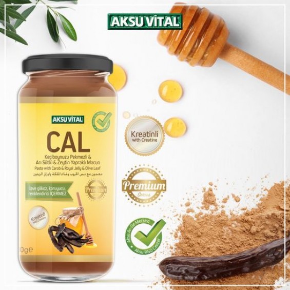 Aksu Vital CAL Macunu Keçiboynuzu Pekmezi & Arı Sütü 