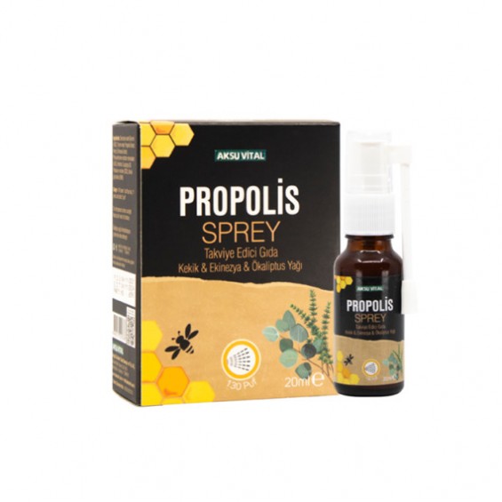 PROPOLİS Boğaz Spreyi 20ml Kekik Ekinezya Okaliptus ilaveli