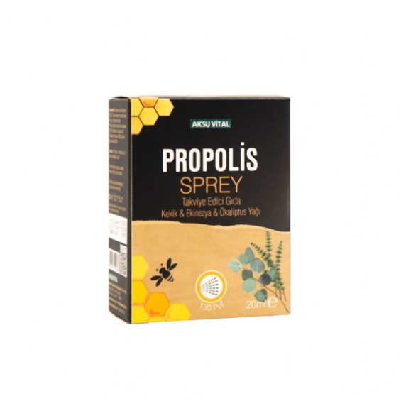 PROPOLİS Boğaz Spreyi 20ml Kekik Ekinezya Okaliptus ilaveli