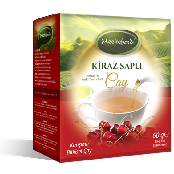 Mecitefendi Kiraz Saplı Karışımlı Bitkisel Çay 60gr 1.5gr*40