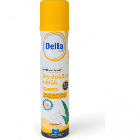 Delta Tüy Dökücü Köpük Yağlı Ciltler 200ml